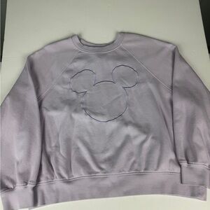 H&M Lavender Sweatshirt with Mouse Outline